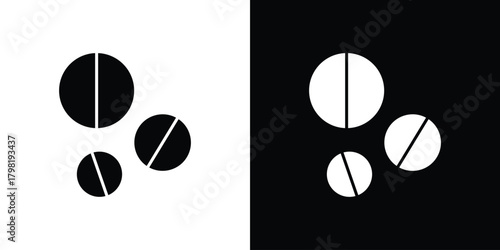 Medicine icons. Simple solid style. Glyph vector illustration isolated