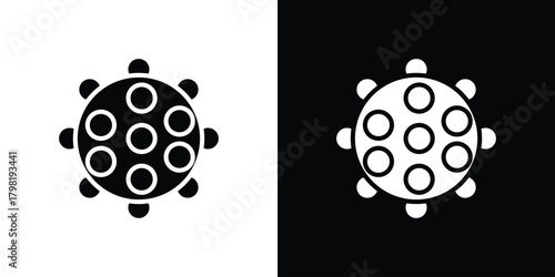 Massage ball icons. Simple solid style. Glyph vector illustration isolated