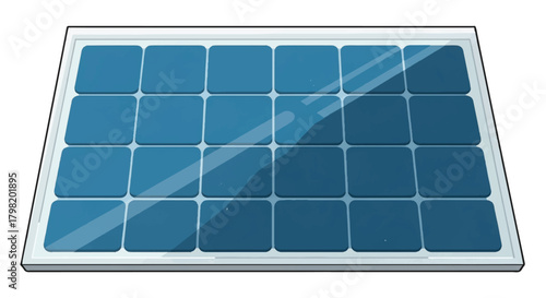 Solar photovoltaic panel array for clean energy technology and renewable power generation.