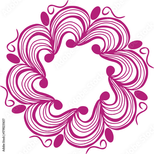 purple vintage frame