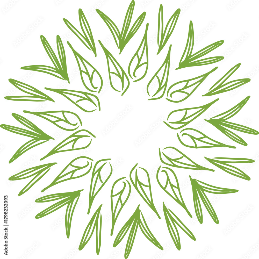 Obraz premium leaf border