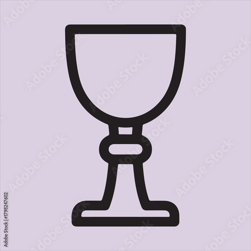 From Bible cup line art vector