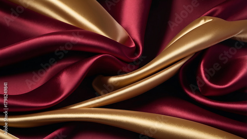 赤色の布　AI生成素材