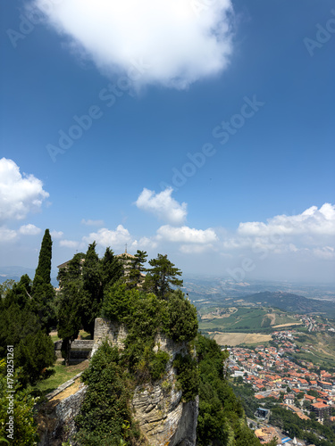 Lavender with butterflies near railing