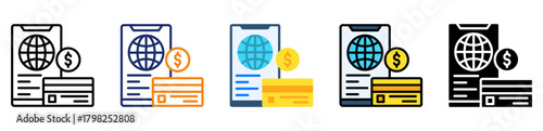 Payment Gateway Icon Multiple Style Collection Set 