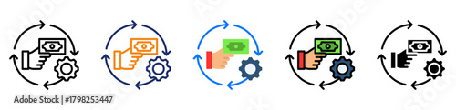 Payment System Icon Multiple Style Collection Set 