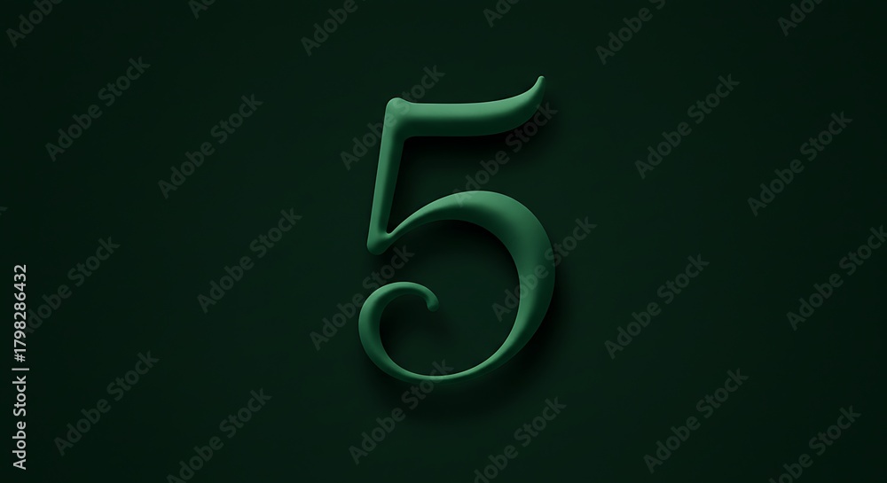 Obraz premium Elegant, emerald-toned 