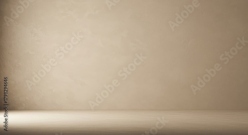 Magnifique fond texturé de mur en plâtre, montrant une surface brute et uniforme de couleur beige très pâle, doux, décor, maçonnerie