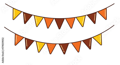 Colorful Party Bunting Garland Decoration for Celebrations
