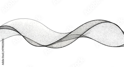 Abstract Gray Wave Illustration for Creative Designs