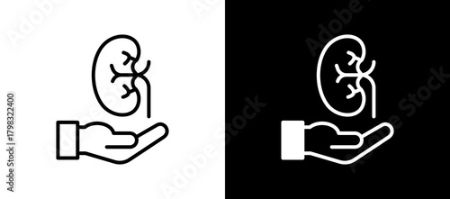 Organ Transplantation linemixed icon