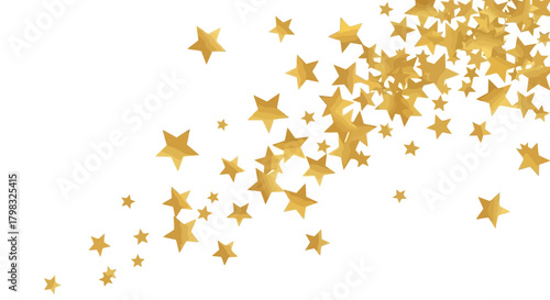 Golden Starry Dust Swirl - Abstract Cosmic Background