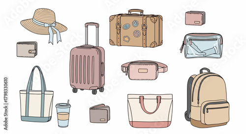 Travel Essentials and Accessories Collection Stylish Luggage and Bags for Your Next Adventure