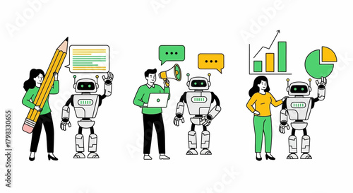 Humans and Robots Collaborating on Creative and Analytical Tasks in Business