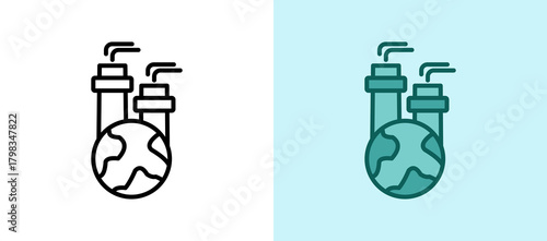 Global Pollution linesolid icon