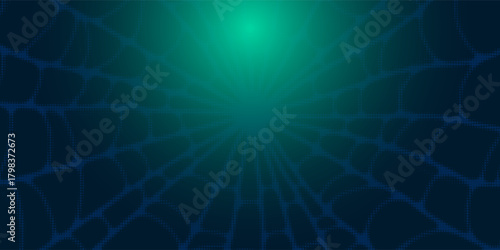 Digital technology speed connect blue green background, cyber nano information, abstract communication, innovation future tech data, internet network connection, Ai big data, line dot illustration