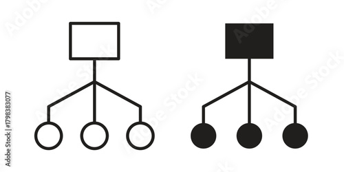 classification icon concept outline symbol design. Simple element illustration.