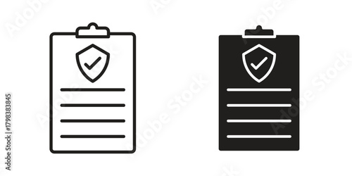 Consent icon concept outline symbol design. Simple element illustration.