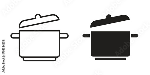 Cooking icon concept outline symbol design. Simple element illustration.
