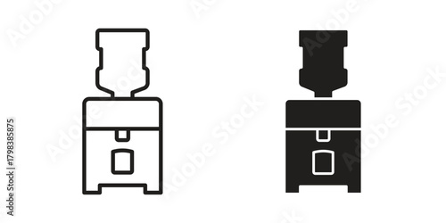 Dispenser icon concept outline symbol design. Simple element illustration.