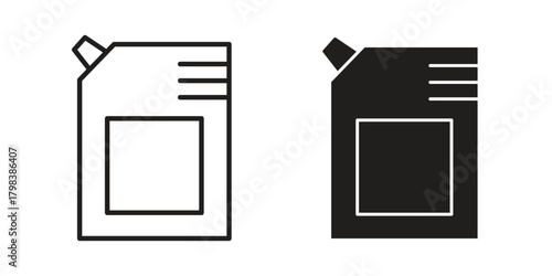 Doys. collection. Silhouette flat icon design element.pouch icon concept outline symbol design. Simple element illustration.