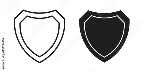 Durable icon concept outline symbol design. Simple element illustration.