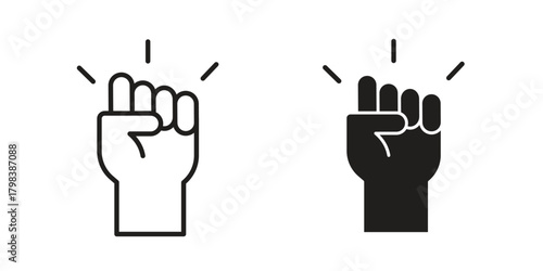 Empowerment icon concept outline symbol design. Simple element illustration.