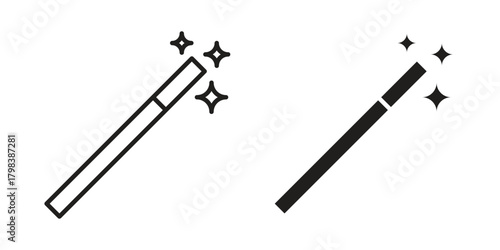 Enhance icon concept outline symbol design. Simple element illustration.