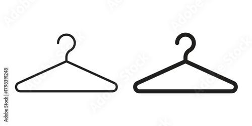 Fotografie Hanger icon concept outline symbol design