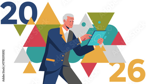 2026 technology adoption Senior executive planning on a digital interface