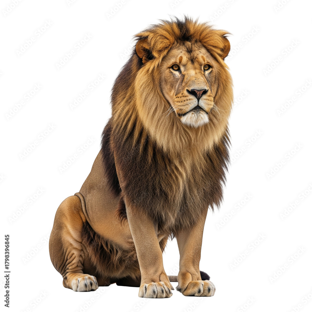 Obraz premium lion isolated on white background
