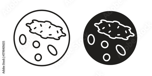 Sea cucumber icon concept outline symbol design. Simple element illustration.