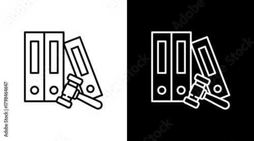 Regulation Files  White Icon Set Design