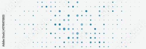 Abstract Blue Dot Grid Pattern With Dots and Gradients for Digital Backgrounds and Design
