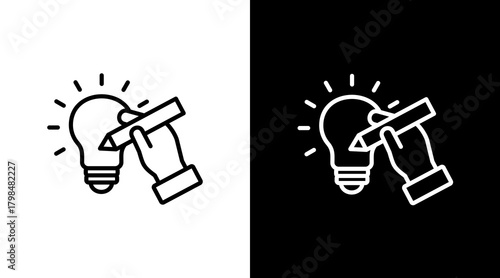 Conceptual  White Icon Set Design