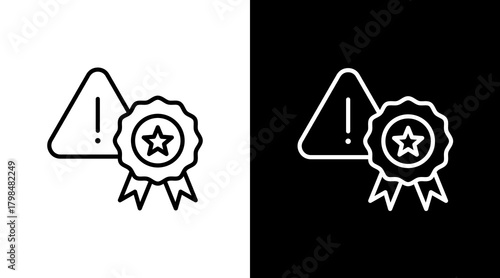 Risk Vs Reward  White Icon Set Design