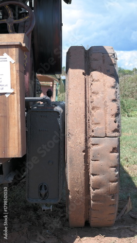 Flat Tread on Antique Tractor Tire