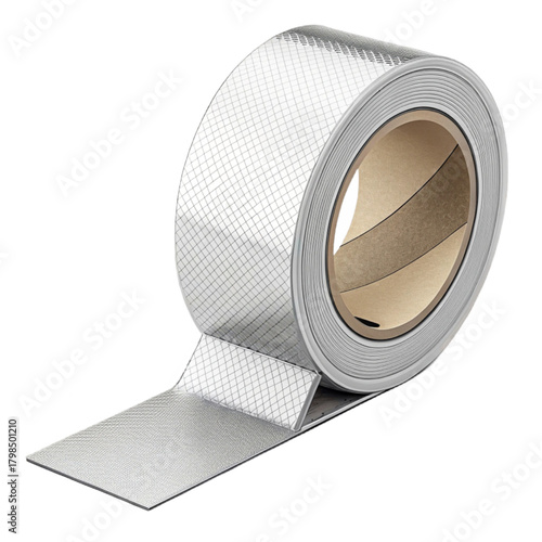 Durable silver reflective tape roll with grid pattern, perfect for safety, industrial, and DIY projects needing high visibility and strong adhesion.