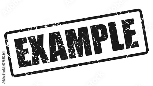 Example stamp with grunge texture