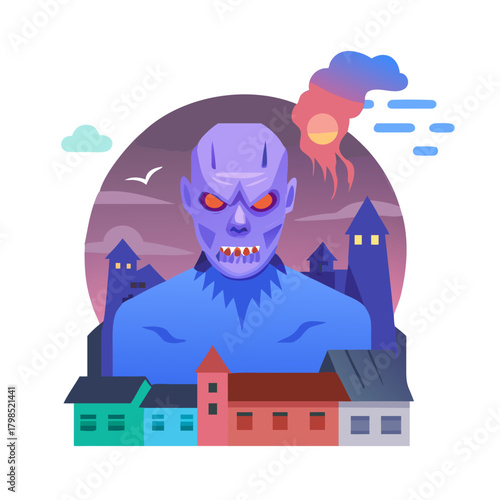 Jarra de cerveza de cristal con cerveza verde y un trébol grabado, símbolo típico de la fiesta de san patricio irlandesa, sobre superficie de madera y fondo verde con bokeh en movimiento See Less