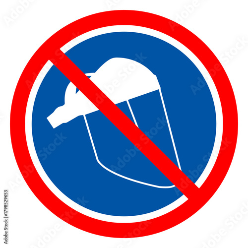 Face Shield Required  Symbol Sign ,Vector Illustration, Isolate On White Background Label. EPS10