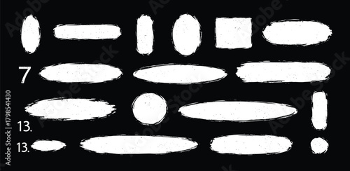 Abstract Shapes Collage with Number Labels A Graphic Resource for Creative Design