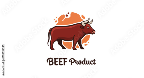 Cow Graphic, Food Industry, Vibrant Colors, Modern Design, Farm Environment