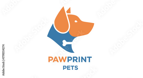Branding, Subject: Dog, Location: Graphic Design, Content Type: Logo, Environment: Modern, Viewpoint: Front-facing, Concept: Pet Care