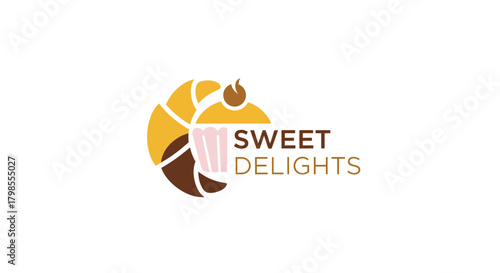 Sweet Delights Bakery Branding, Graphic Design Inspiration, Modern Environment, Creative Viewpoint