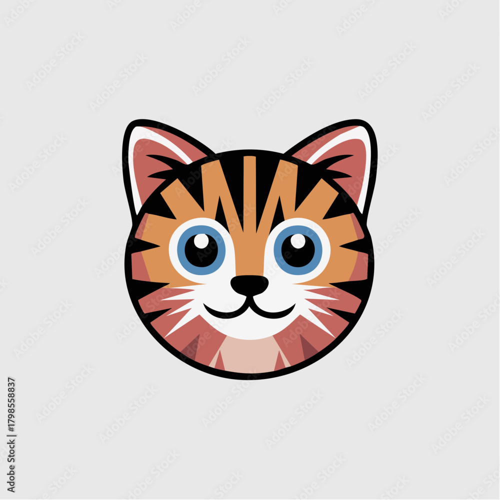 Obraz premium cat cute vektor 