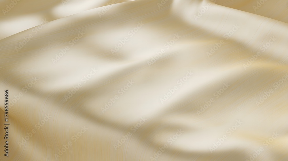 © Jayeda akter - Luxurious Cream Silk Fabric with Gentle Folds and Subtle Sheen
