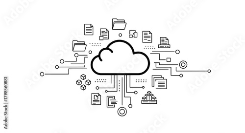Cloud Computing and Digital Data Storage Network.