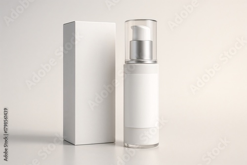Bottle of beauty product. High quality mockup.