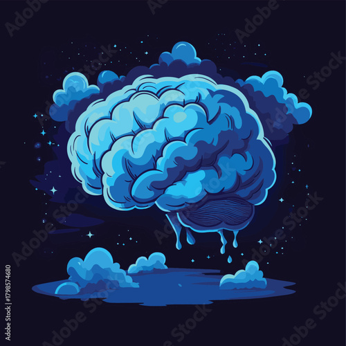 Concept of depression sadness diagnosis